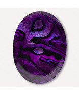 Purple Paua Shell Cabochon, 40x30mm shimmer colors, 30x40mm cab - $9.00