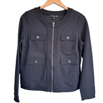 Banana Republic Womens Mini Pique Utility Jacket Shacket M Button Pocket... - $519.86 MXN