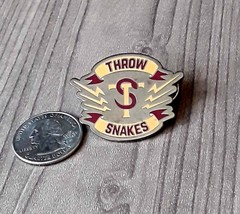 Throw Snakes Tours Silver Toned Lapel Pin - Portland Bar Crawl Tours - $8.86