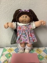 Vintage Cabbage Patch Kid Head Mold #1 First Edition 1983 Brown Hair &amp; Eyes - £179.82 GBP