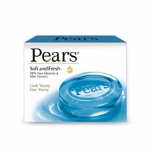 Pears Soft &amp; Fresh Bathing Bar With 98% Pure Glycerine, 125 g | pack of 4 - £19.78 GBP