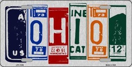 Ohio License Plate Art Brushed Aluminum Metal Novelty License Plate LPC-... - $18.95