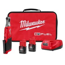 Milwaukee 2566-22 M12 FUEL 12V 1/4&quot; Brushless Li-Ion High Speed Ratchet Kit - £375.22 GBP