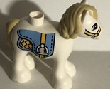 Lego Duplo Horse Figure toy White Carousel Piece - $4.94