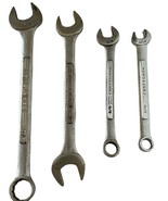 Craftsman 4 Wrench Set V Series Combination SAE  Vintage USA  3/8 1/2 7/... - £15.49 GBP