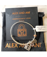 Alex and Ani Unbreakable Pad Lock Bangel NWT Descript Card and Pouch (AA30) - $19.34