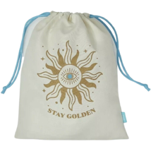 July 2021 Ipsy Glam Drawstring Cloth Bag Plus Golden Sun Turquoise Eye - £4.69 GBP