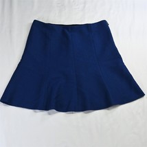 Ann Taylor 14 Blue A-Line Stretch Side Zip Womens Skirt - £12.50 GBP