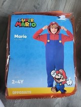 Super Mario Child Costume  Nintendo Video Game Character Halloween Size 2-4Y - $37.39