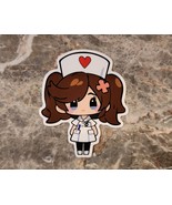 Happy Nurse Sticker Decal for Water Bottle, Chibi, Kawaii, RN, LPN, Nurs... - $4.50