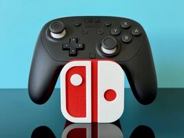 Nintendo Switch Pro Controller Stand Holder Display Dock Red White Gaming - $11.75