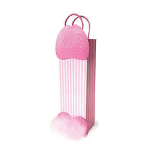 Pink Penis Gift Bag with feather balls - $3.75