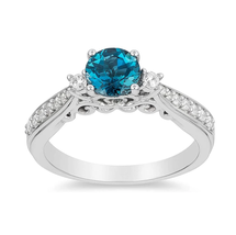 Enchanted Disney Cinderella London Blue Topaz Bridal Ring Love Engagement Ring - £61.39 GBP