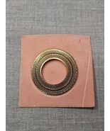 Circular Gold Tone Womens Pin/Suit Clip, Snakeskin Pattern 1.5&#39;&#39; Diameter - €8,56 EUR