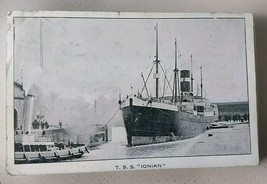 T.S.S. Ionian Allan Lines Steamship Antique Pc Postcard - £3.81 GBP