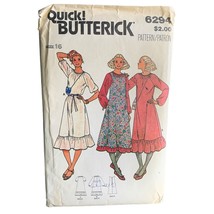 Butterick Misses Dress Sewing Pattern Sz 16 6294 - Uncut - $14.84
