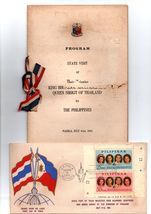 1963 PHILIPPINES State Visit BY King Bhumibol Adulyadej Queen Sirikit Thailand - £592.62 GBP