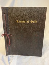 Vintage Leaves of Gold Book Prayers Verse Hand Bound Religious - £15.01 GBP