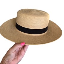 Vintage Gumarcaah Handwoven Palm Straw Hat Small - $56.10