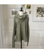 Free People Beach Moss Green Cowl Neck Tunic OSFM - $24.48
