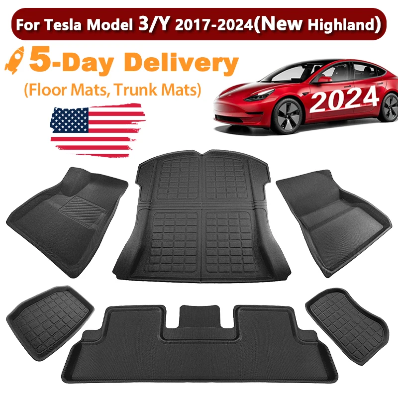 Fits New Tesla Model Y 3 Highland Floor Mat Trunk Luggage Mat LHD RHD 2017 to - £100.97 GBP+