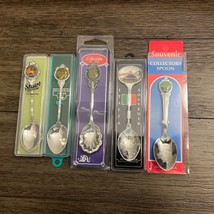 Travel Souvenir Collector Spoons States Places Vintage Mixed Lot of 5 - £13.05 GBP