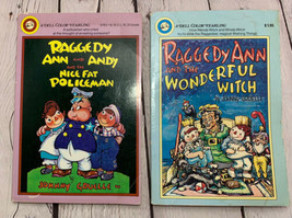 Raggedy Ann &amp; Andy and the Nice Fat Policeman &amp; Wonderful Witch 2 vintage books - £15.78 GBP