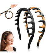 Silicone Headbands for Women Non Slip Comb Headband with Teeth Non-Crack... - €11,26 EUR