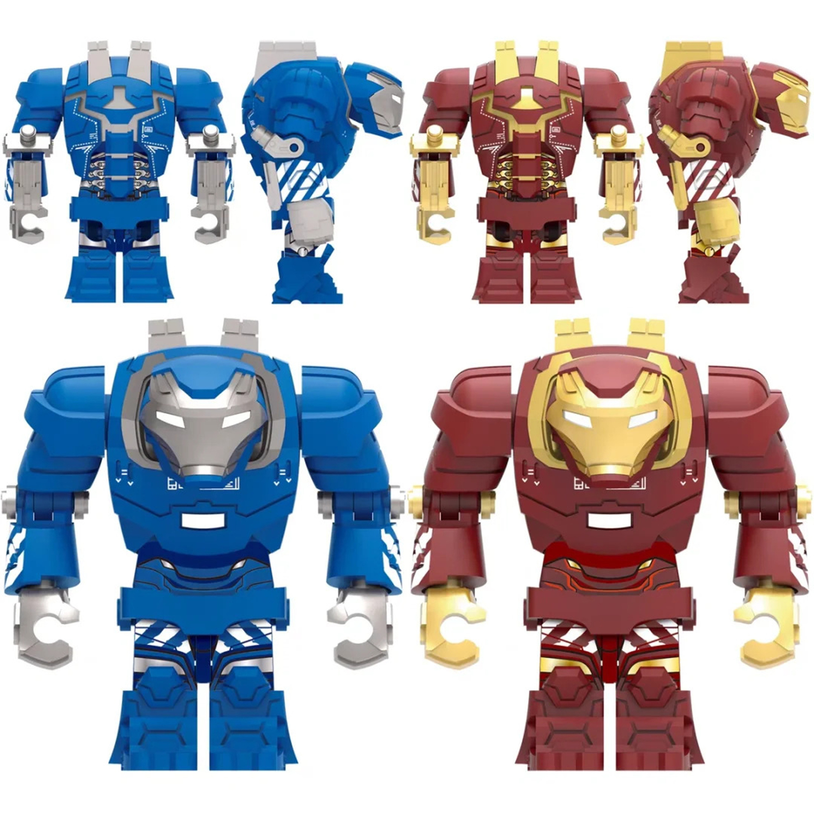 2Pcs Iron Man Mark38 lgor Minifigure Marvel Superhero Iron Man Armour Mi... - $16.69