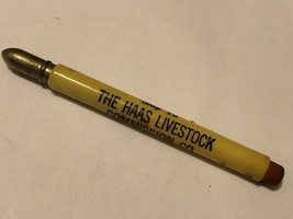 Old HAAS Livestock Commission Co Advertising Bullet Pencil South St. Pau... - £7.69 GBP