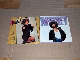 Whitney Houston Two 45 RPM Singles lot Where Do Broken Hearts Go So Emot... - $7.92