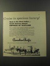 1953 Canadian Pacific Cruises Ad - Cruise in spacious luxury! - £14.78 GBP