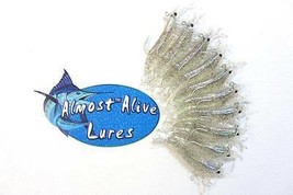 Almost Alive Lures Artificial Soft Plastic 3-1/4&quot; Shrimp Hooked Slv Flake (10) - £14.17 GBP