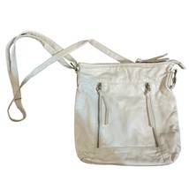 Bueno Crossbody Bag Purse with Adjustable Strap with double zipper cream y2k - £21.73 GBP