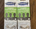 ReadeREST Stainless Steel Magnetic Holder For Eyeglasses 2 pack - $19.80