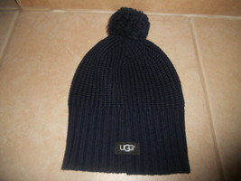 NWT Women&#39;s UGG Australia Wool Blue Beanie Hat - £31.97 GBP