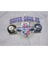 2006 Super Bowl XL Detroit 40th Anniversary Steelers vs Seahawks Medium ... - £31.45 GBP