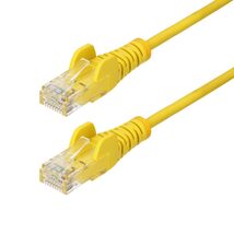 StarTech.com 9in Yellow Slim CAT6 Ethernet Cable, Snagless RJ45, LSZH, 2... - $12.60