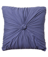 Anthropologie One Rosette Euro Sham Navy Blue Polka Dot 26&quot; x 26&quot; Lazybo... - $33.96