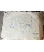 Vintage Map Orange County Texas General Highway Map Revised Sept. 1946 - $1,092.89 MXN