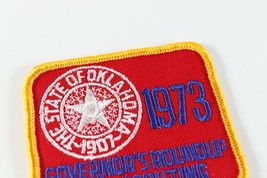 Vintage 1973 Oklahoma Governors Roundup Twill Boy Scouts America BSA Camp Patch - £9.49 GBP