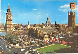 London, Parliament Square, vintage postcard - £9.07 GBP