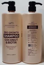 2 Dead Sea Collection Salon Professional Hair Pro Growth Shampoo Coconut Biotin - £27.36 GBP