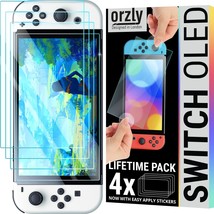 Orzly Glass Screen Protector For Nintendo Switch Oled 2024 Console Accessories - £29.30 GBP