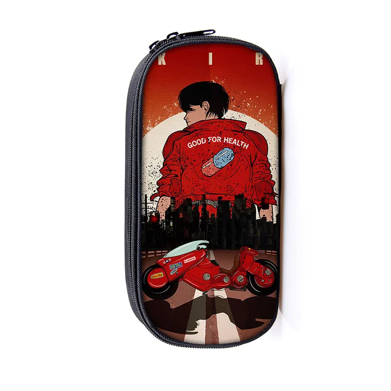  AKIRA Shotaro Kaneda Penci Bag Woman Cosmetic Cases student Pencil Holder Boys  - $58.19