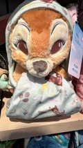 Disney Parks Baby Bambi in a Hoodie Pouch Blanket Plush Doll NEW image 1