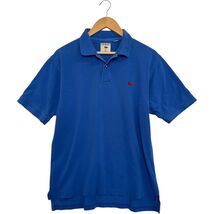 Perlis Polo Shirt Mens Medium Blue Embroidered Crawfish Logo Southern Pr... - $24.74