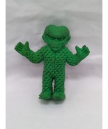 Vintage Keshi Ultraman Alien Gashapon Green 1 1/4&quot; Rubber Toy Figure - $19.79