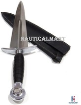 NauticalMart 14&quot; Medieval Dagger with Black Scabbard  - £69.58 GBP