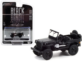 1942 Willys Jeep &quot;Black Bandit&quot; Series 25 1/64 Diecast Model Car by Greenlight - $17.68